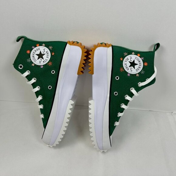 NEW | Converse Run Star Hike Platform Size 6.5 Women Green Canvas High Top - Picture 11 of 16